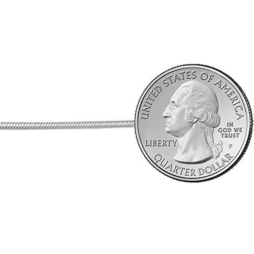 Savlano 925 Sterling Silver 2mm Solid Italian Round Diamond Cut Flexible Snake Chain Necklace With Gift Box For Men & Women - Made in Italy