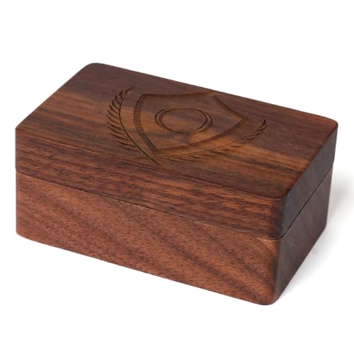 Mens Initial Cufflinks and Tie Clip A-Z Alphabet Letter Black Stainless Cuff Links Tie Bar with Engraved Walnut Wood Box Groom Groomsman Wedding Set - style: Classic-O