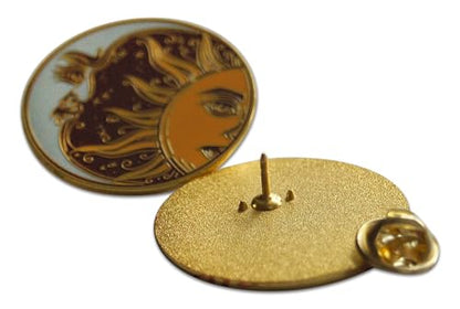 Novel Merk Brother Sun Sister Moon – Francis of Assisi Lapel Pin, Hat Pin & Tie Tack Set - with Clutch Back