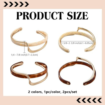 Cuff Bangle Bracelets for Women, Link Chain Bracelets Jewelry Gifts for Women - style: Curvy Lines