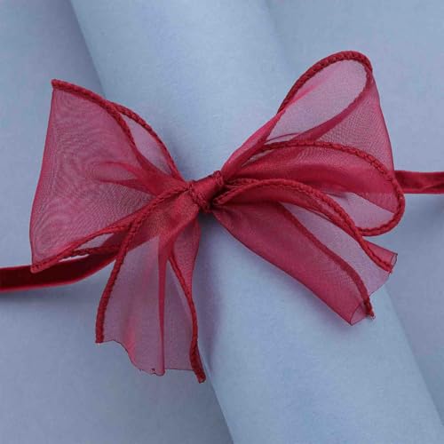 Boho Bow Lace Choker Necklaces Bow Ribbon Necklace Lace Bowknot Necklaces White Velvet Collar Necklace Big Bowtie Choker Cosplay Costume Christmas Halloween Jewelry for Women - color: Red
