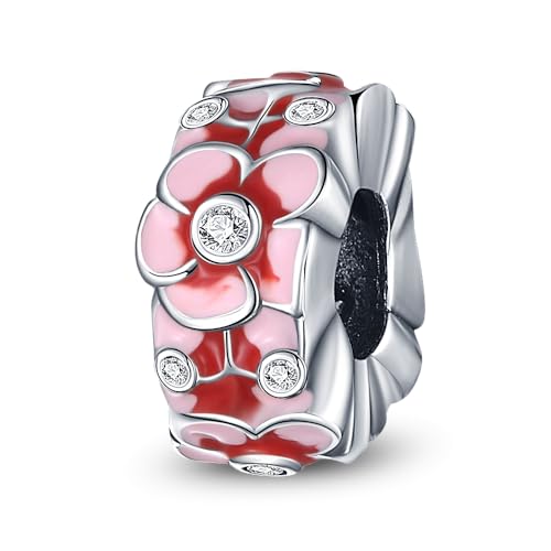 Pandach 925 sterling silver Clip Spacer Charm for Bracelet Clip Lock Stopper Bead Spacer European Openable Beads 2Pcs - style: 2-PAC142