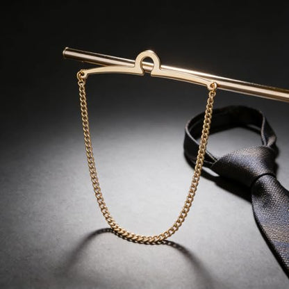 Yoursfs Tie Chains for Men Gold and Sliver Tie - style: Gold Tie Chains
