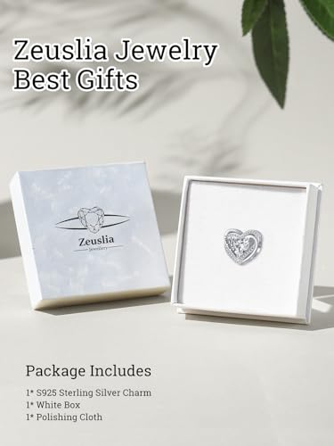 Heart Birthstone Charms for Bracelets, 925 Sterling Silver Women Bead Charms for Charm Bracelets Necklace, Mother's Day Birthday Anniversary Jewelry Gifts for Wife Mom Grandma Daughter - style: Bead - Apr - Simulated Diamond