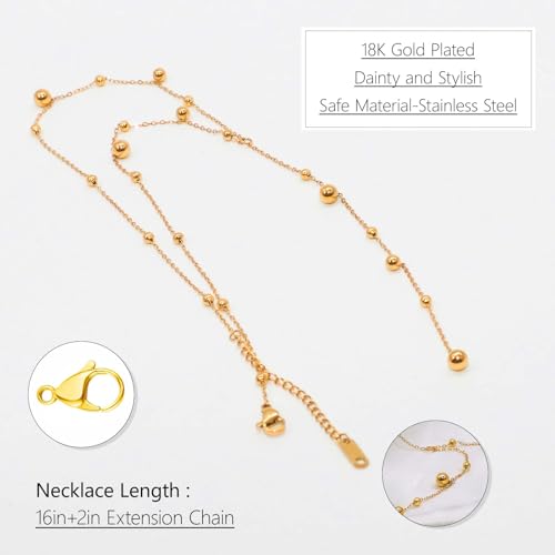 Lariat Gold Necklace for Women, Dainty Long Necklace Gold/Silver Plated Y-Shaped Pendant Necklace, Trendy Drop Necklaces Simple Gold Jewelry Gifts For Women - style: Modern