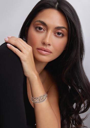 14K Gold Bracelets for Women Adjustable Slider Bracelet Bangle Bracelets for Women Trendy Chain Bracelet - color: Stacking-White Gold