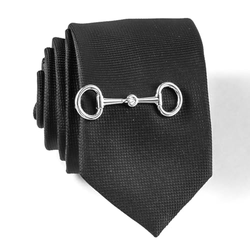 HAWSON Various Tie Clips for Men Unique, Funny Novelty Mens Tie Bar, Personalized Tie Pins for Men, Theme Wedding Party Gifts - style: Stirrup