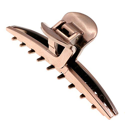 Camila Paris CP2597 French Hair Clip for Women, Narrow, Strong Hold Grip Double Teeth Girls Hair Claw Clips Jaw, Fashion Durable Styling Hair Accessories for Women, Made in France - color: Rose 4"