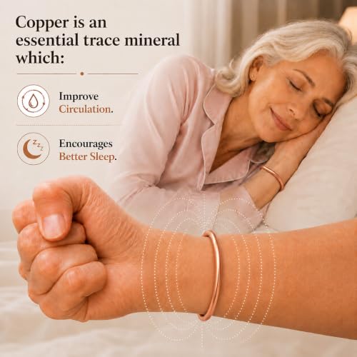 Touchstone Handcrafted By Indian Skilled Artisans Durable High Gauge Copper Hand Twisted Pipe Bracelet In Natural Tone. - style: Kada Magnet