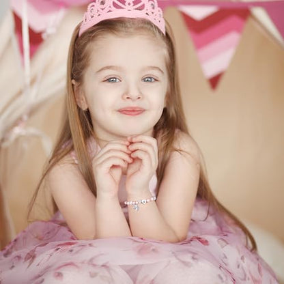 Hidepoo Gifts for Kids Girls - Unicorn Bracelets for Girls Kids, CZ Initial Unicorns Bracelet Adjustable Heart Initial Unicorn Bracelets Jewelry Birthday Gifts for Girl - style: K