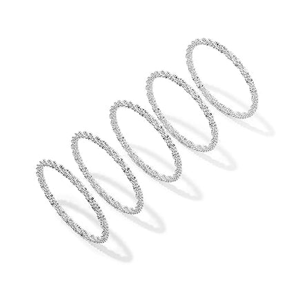 Stackable Rings for Women Non Tarnish Dainty 14K Gold Plated Stacking Cubic Zirconia Thumb Rings Set Trendy Bands Rings Statement Promise Wedding Engagement Jewelry Gift - style: Style-5