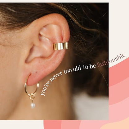 14k Gold Filled Ear Cuff | Adjustable Ear Cuff | Non Pierced Earring | 10mm | Handmade | Non-Tarnishing | Cartilage Piercing | Smooth Design