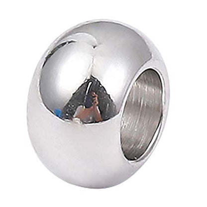 Stainless Steel Spacer Beads 5x3mm Rondelle Loose Charm Caps Beads for DIY Jewelry Making 100pcs with 2.5mm Hole - color: 5x3mm 2.5mm