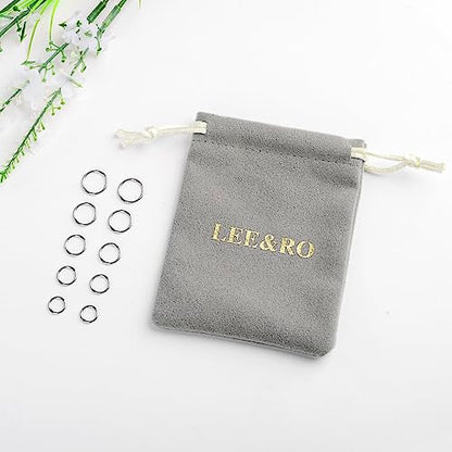 LEE&RO 16G 6MM 7MM 8MM 9MM 10MM Hinged Clicker Septum Rings 16G Nose Hoop Tragus Helix Cartilage Hoop Earrings - color: silver