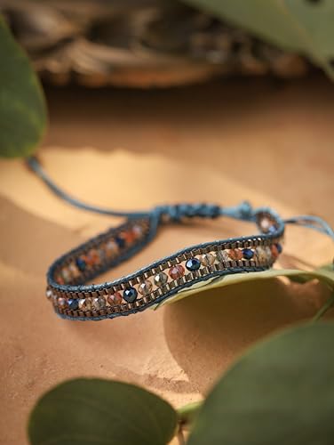 Bohemian Braided Bead Bracelet for Women, Trendy Jewelry Design - style: Bracelet L12-037