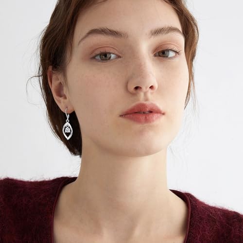 Leverback Earrings Dangle Earrings for Women Dangly Earrings Anniversary Birthday Gifts for Women - style: Linear-Silver