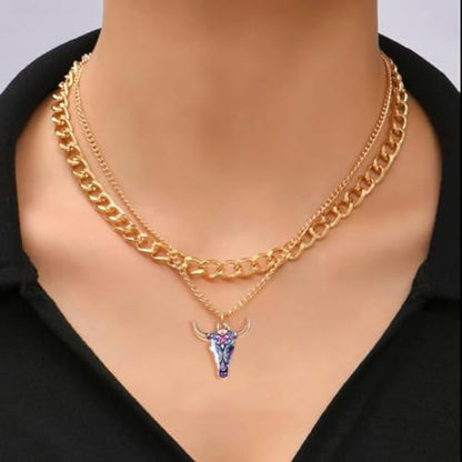 Cow Gold Plated Enamel Pendants Metal Animals Charms Pendant for Earrings DIY Jewelry Making Necklace Bracelet Keychain Craft Findings - color: A