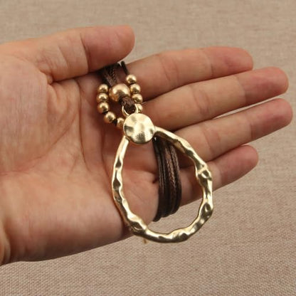 Chunky Pendant Necklace for Women Vintage Boho Necklaces Choker Layered Statement Necklaces Bohemian Jewlery Gifts - style: Boho Chunky Necklace