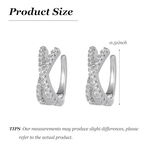 Claw Earrings 14K Gold Plated Cuff Earrings Hypoallergenic Wrap Ear Cuffs Earrings Half Hoop Stud Earrings Jewelry Gifts - color: S1