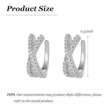 Claw Earrings 14K Gold Plated Cuff Earrings Hypoallergenic Wrap Ear Cuffs Earrings Half Hoop Stud Earrings Jewelry Gifts - color: S1