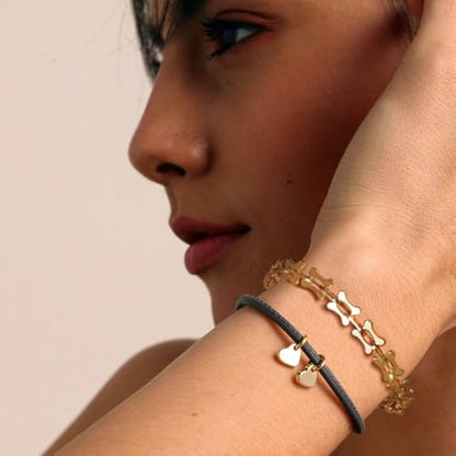 SOFYBJA 18k Gold Plated Personalized Chunky Cuban Oval Link Chain Bracelets for Men Toggle Rope Bracelet Jewelry for Women - style: Bone Chain Link Bracelet