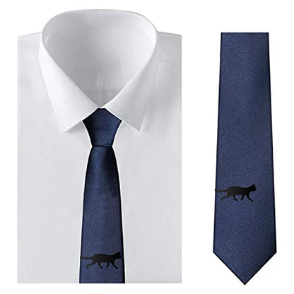 STJARNA Cat Tie Clip Stainless Steel Tie Bar Personalized Unique Gift for Men - style: Mysterious Black Cat Clip