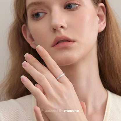 Sunshine Engraved Rings for Women Men,18k Gold Plated Stacking Ring | 18k Gold Plated Titanium Stacking Rings,'You Are My Sunshine' Statement Bands - color: Silver-2mm