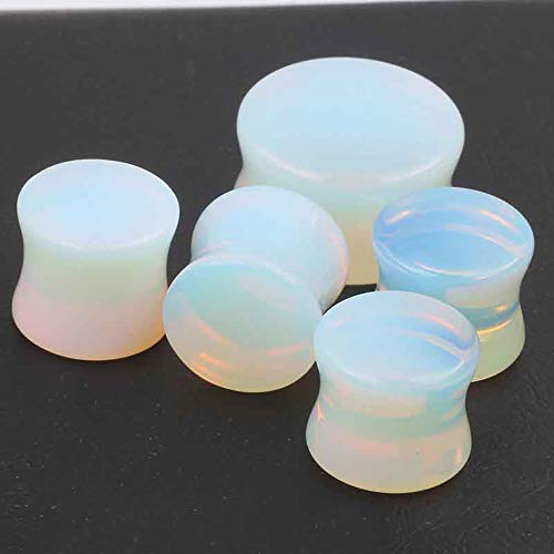 TIANCI FBYJS Stainless Steel Ear Tunnels Saddle Gauges For Ear Silicone Soft Flexible Earrings Gauge Plugs Expander Stretcher Body Piercing Jewelry 0g 2g 00g 1/2'' Set - style: 10mm=00g