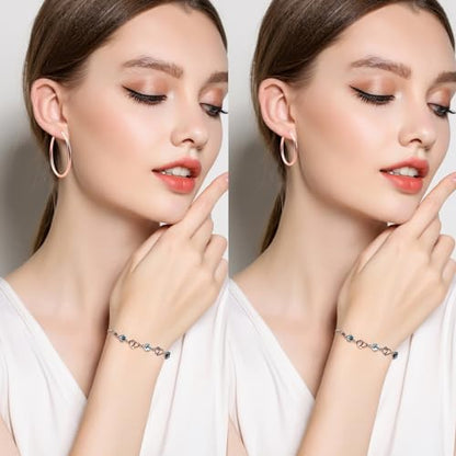 4 Pairs Clip On Hoop Earrings Brass Circle Fake Hoop Spring Earring Clips and 4 Pairs Anti-Pain Earring Pads for Women Non-Pierced Ears, 4 Sizes - color: Gold