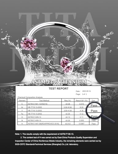 16G F136 Titanium Internal Thread Horseshoe Septum Nose Ring Piercing Jewelry Circular Barbell Helix Snug Tragus Rook Daith Cartilage Earring Lip Ring Piercing Jewelry for Women Men 8MM 10MM - style: 16G, 8MM Length, Pink CZ