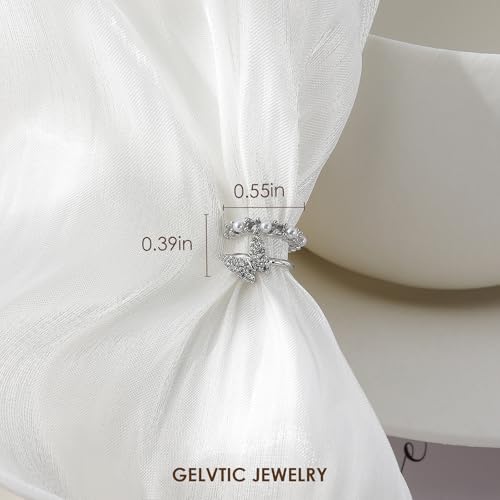 Cute Butterfly Cartilage Clip on Earrings for Women Non Pierced Huggie Ear Cuff Y2K Statement Silver Clip Stud Earrings Granddaughter Daughter Valentines Birthday Graduation Jewelry Gift - color: EA316-Silver Butterfly