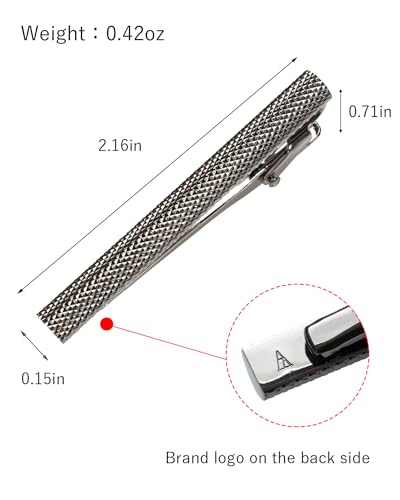 [TAVARAT] Tie Clip Tie Clips for Men Knurling Black Silver Tie Bar Tie Pin Tps-095 - style: light gold