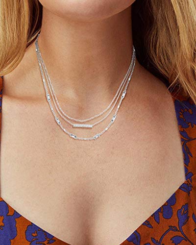 Kendra Scott Addison Multi Strand - color: RHODIUM - RHODIUM METAL