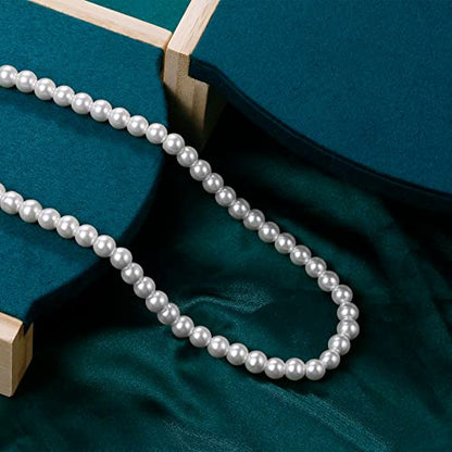 Sereney 8mm Starfish Pearl Sterling Silver Choker Bridal Birthday Necklace | Sterling Silver 8mm Freshwater Starfish Pearl Choker, Wedding Bridal Jewelry Birthday Gifts for Women, grils - style: Gold White Pearl