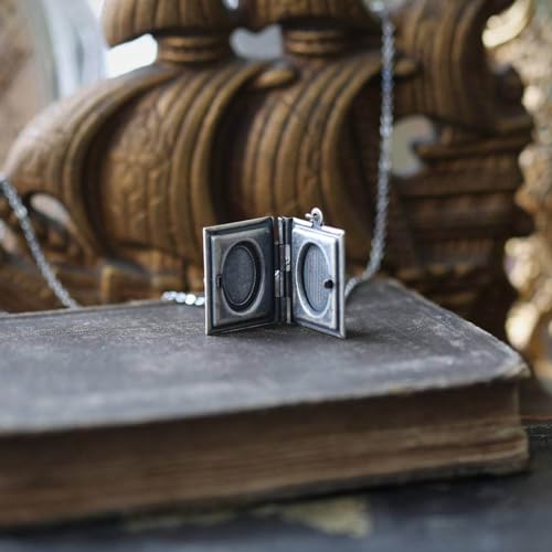 Unique Gothic Pendant Neckchains Charm Individualized Book Locket Pendant Necklace Jewelry for Daily Wear Dates Parties - color: Style 1599