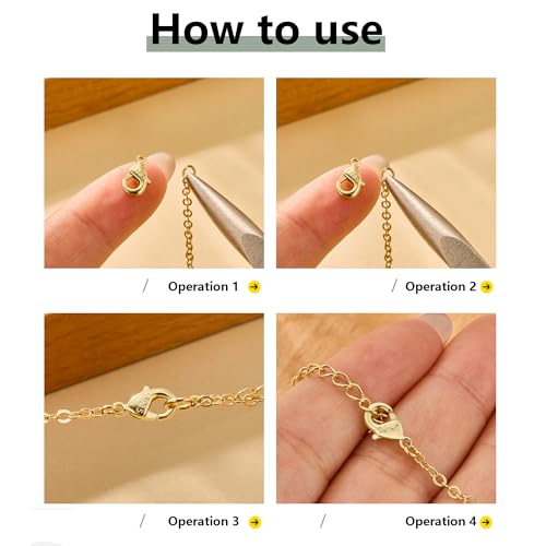 23Pcs Gold Lobster Claw Clasps 10mm with Open Jump Rings Jewelry Making Set | Small Spring Italian Clasps Lobster Claw Jump Rings Necklace Chains Connect Link Repair kit Supplies 925 Jewelry Findings - color: 23PcsA_Gold
