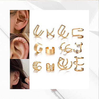 60 PCS Gold Jewelry Set with Multi-Layered Bracelet Necklace, Dangle Earrings, Stackable Ring For Women Valentine Anniversary Jewelry Pack Gifts For Her - color: GOLD