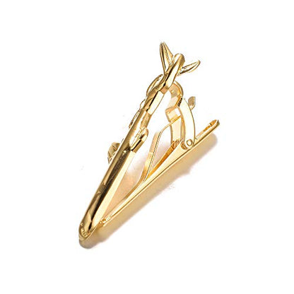 Yoursfs Unique Ship Car Tie Clips for Men Novelty Cool Transportation vehicles Tie Clip Bar Pins Men's Fashion Jewelry - style: Plane