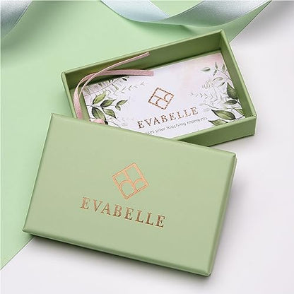 Evabelle Gold Layered Necklace for Women Trendy Jewelry 14K Real Gold Plated Chunky Chain Stackable Necklaces Dainty Choker Necklaces Rectangle Square Pendant - color: Gold Necklace 01