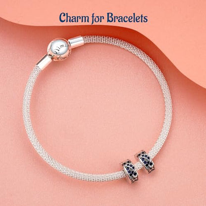 Clip Stopper Spacer Charms for Bracelets Necklaces, Compatible with Pandora,Jewery Making DIY - style: Sun Star Clip