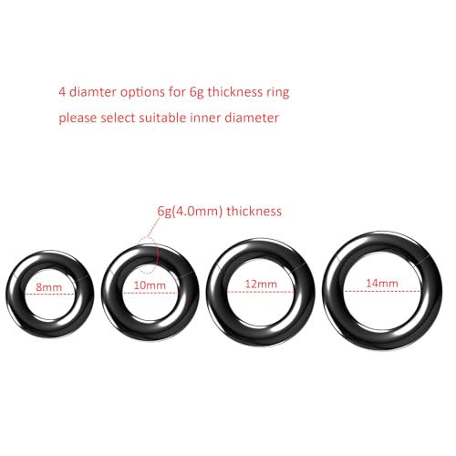 4G/6G/8G/10G/12G/14G/16G/18G/20G Hypoallergenic Nose Hoop Rings Steel Hinged Clicker Segment Gold/Rose Gold/Black/Pink Color - style: 1pc: 6g×14mm Black