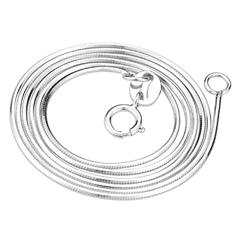 Yuren 3 Pieces 925 Sterling Silver 2mm Snake Chain Necklace Jewelry Jewelry For Men And Women(16-24 Inch) - size: 22. inch