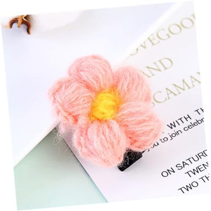 12pcs Flower Hair Clips Bobby Pins for Mixed Colors Birthday Headwear Hair Accessories Set Random Color