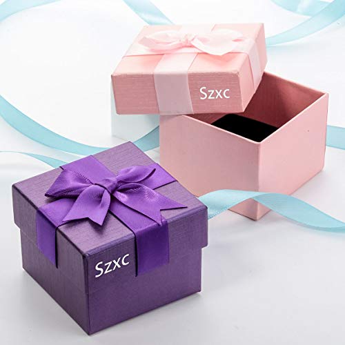 Szxc Women's Guardian Angel Wings Hinged Bangle Bracelets Fit Wrist Size 6.5 to 7.5 inch - color: silver AB
