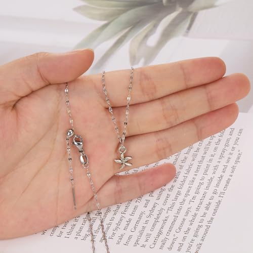 Crisjanggo Stainless Steel Dainty Lip Chain Adjustable Charm Necklace | 10 Pack Steel Necklace Bulk with Rubber Stopper for Jewelry Making 20 Inches - color: Silver Lip