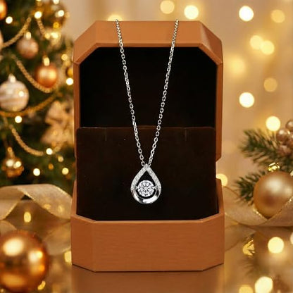ARINZA Moissanite Necklace for Women, 1 Ct 925 Sterling Silver Dancing Stone Pendant, 18+2 Inch Chain, Valentine’s Day Christmas Gift for Her, Wife, Mom, Anniversary, Birthday - color: 2 Water Drop