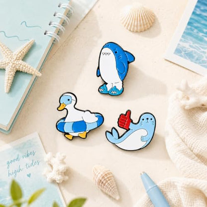 5Pcs Cute Coffee Cat Sloth Enamel Pin Set Cartoon Animal Coffee Cup Brooch Badges, Funny Lapel Pins for Backpacks, Jackets, Bags, Coffee Lover Gift - color: JH-138