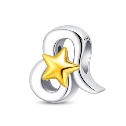 925 Sterling Silver 12 Astrological Signs Charm for Bracelets and Necklace Happy Birthday Charms for Bracelet and Necklace Valentine's Day Mother's Day Gift - style: Leo Charm