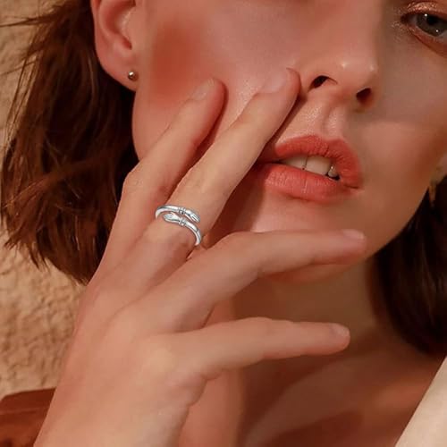 To My Daughter Hug Ring For Hope Rings, Inspirational Stainless Steel Engarved With Always With You Message Adjustable Ring for Women Non Tarnish Jewelry Gift for Her Birthday Christmas - color: CZ Alway With You