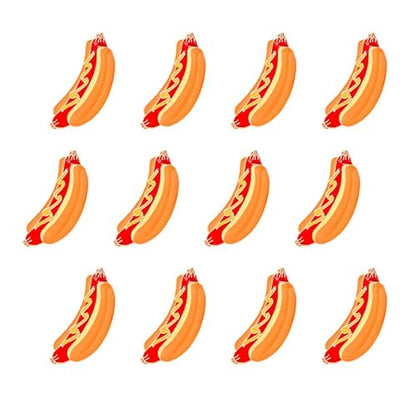 Hot Dog Cartoon Enamel Pins Brooch Creative Brooch Lapel Pin Badge Cute Metal Brooch Pins Accessories Decoration for Girls Boys Women Clothes Backpacks Decor - size: 12Pieces